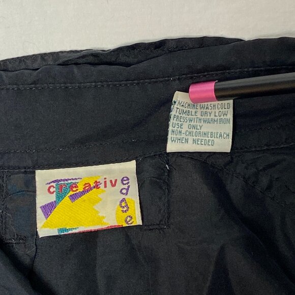 Creative Edge Vintage Short Sleeve Washable Silk Button Front Collared Shirt L - Picture 12 of 12